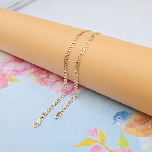 "Chunky Rose Gold Chain Necklace for Bold Statement Look, 19.7 Inch, XPNL0079 - Picture 9 of 12